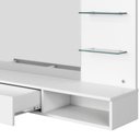 Ver imagem 4 de Camarim Penteadeira Lumiere Mesa Suspensa com Espelho e Gaveta Organizadora Branco Fosco - Mabe