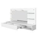 Ver imagem 2 de Camarim Penteadeira Lumiere Mesa Suspensa com Espelho e Gaveta Organizadora Branco Fosco - Mabe