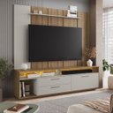 Ver imagem 1 de Rack Painel para Tv até 75'' Home com Led 200x191,8cm Arenas Cj084