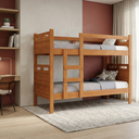Ver imagem 4 de Beliche Adulto ou Infantil com 02 Colchões D33 Escada Lateral e Grade Completa – Segurança e Confort