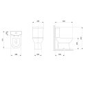 Ver imagem 3 de Bacia para Caixa Acoplada Smart Beige Celite