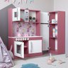 Cozinha Infantil com Refrigerador Diana em MDF Branco/Rosa-OFERTAMO - 5