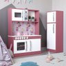 Cozinha Infantil com Refrigerador Diana em MDF Branco/Rosa-OFERTAMO - 4