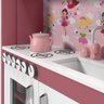 Cozinha Infantil com Refrigerador Diana em MDF Branco/Rosa-OFERTAMO - 6
