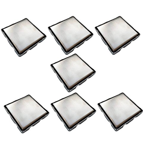 Ralo Oculto Invisivel 15x15 Inox Discreto Kit 7 Uni Box Banheiro Lavabo Lavanderia Cozinha Casa Grel