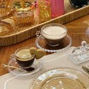 Ver imagem 4 de Jogo 4 Xícaras de Chá com Pires Café 180ml Cristal Wolff Pearl Incolor Mesa Posta