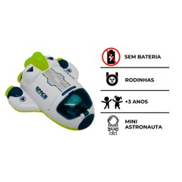 Brinquedo Nave Espacial Estrelar Infantil com Astronauta Cor:verde - 7