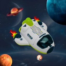 Brinquedo Nave Espacial Estrelar Infantil com Astronauta Cor:verde - 5