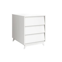 Berço Americano Branco Fosco Prince Vira Mini Cama e Trocador Vira Mesa de Cabeceira Infantil - Rell - 6