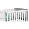 Berço Americano Branco Fosco Prince Vira Mini Cama e Trocador Vira Mesa de Cabeceira Infantil - Rell - 4