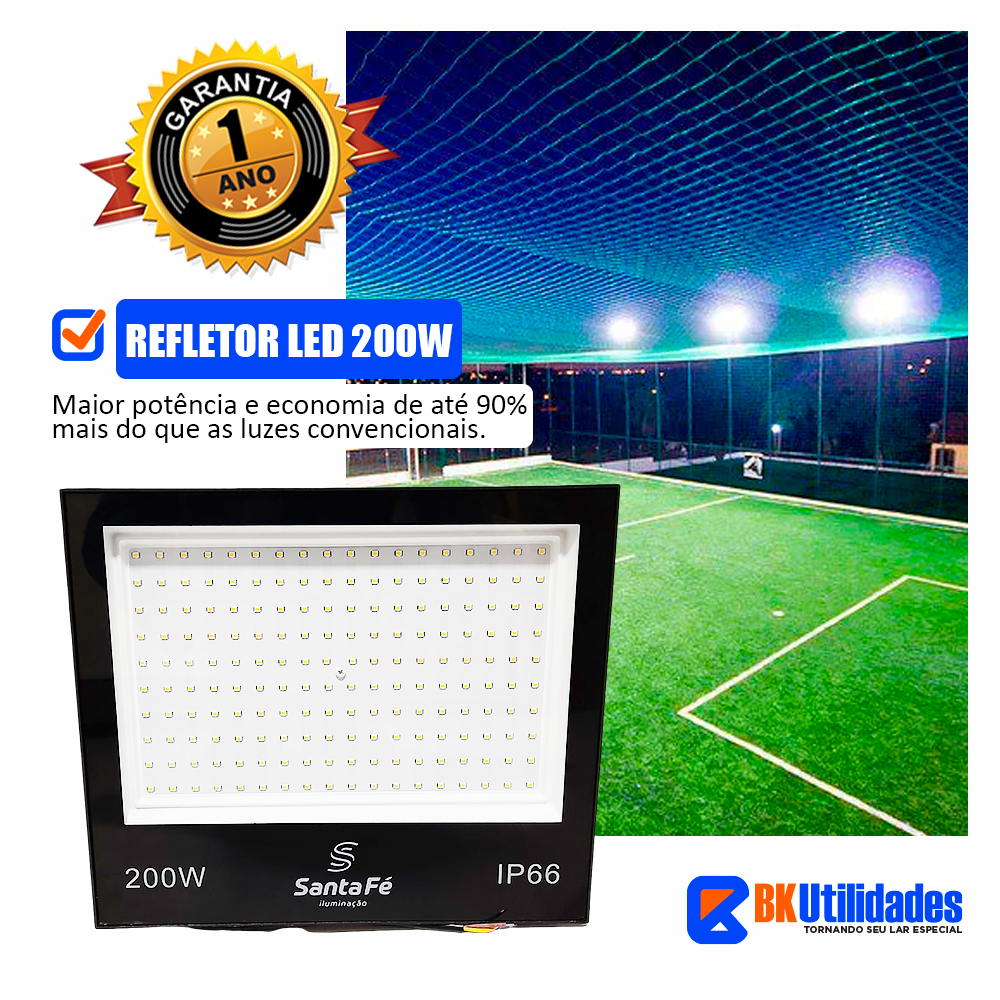 Refletor Led 200w 6.000k 16.000 Lumens Santa Fé - 2