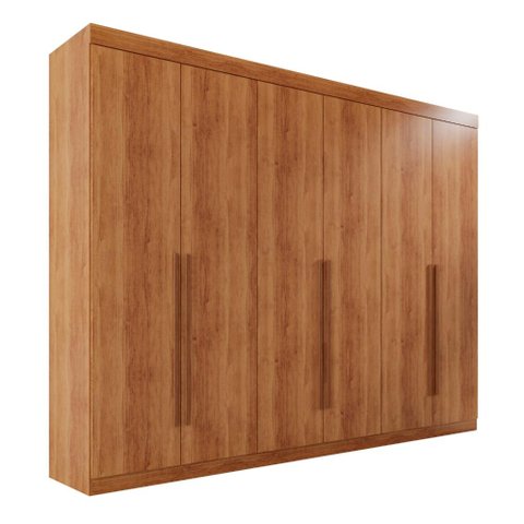 Guarda Roupa Casal 100% Mdf 6 Portas 6 Gavetas Itália - Mais Móveis Cinamomo