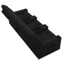 Ver mais imagens de Poltrona do Papai Reclinável Mallie 3 Lugares Baú Usb Fh9 Pu Preto - Mpozenato