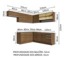 Ver imagem 4 de Armário de Cozinha Completa de Canto 469cm Rustic Glamy Madesa 01
