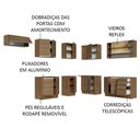 Ver imagem 5 de Armário de Cozinha Completa de Canto 469cm Rustic Glamy Madesa 01