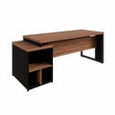 Ver imagem 6 de Mesa Escritório Diretor 1,70m a 1,92m 4 Gavetas Pé Metal F5