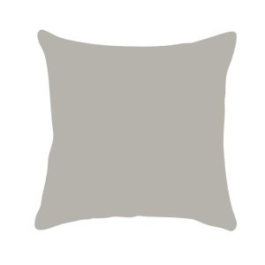 Capa de Almofada Lisa Veludo Cinza Claro 43x43cm