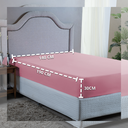 Ver imagem 2 de Lençol Casal 400 Fios Poliéster Ultra Macio com Elástico Avulso:rose