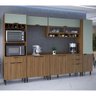 Cozinha Completa 6 Peças Paris Nogal e Verde Mar Batrol - 2