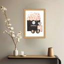 Ver imagem 1 de Quadro Decorativo Chanel Flores 45x34cm:moldura Preta