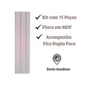 Ver imagem 4 de Kit Revestimento Ripado 75 Placas Adesiva 45 X 11 Cm em Mdf:rosa