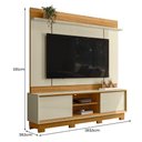 Ver imagem 6 de Estante Home Theater Siena Cumaru/opala para Tv até 75” com Pés - Madetec