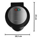 Ver imagem 2 de Omeleteira Antiaderente Elétrica Dupla 800w Mr. Cheff Redonda Preta Agratto Aoip01i