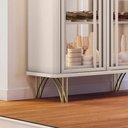 Ver imagem 5 de Conjunto Decorativo 1 Cristaleira e 1 Buffet Évora Benvenuto 2 Portas MDF MDP com Iluminação LED