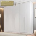Ver imagem 6 de Guarda-Roupa Closet 3 Módulos Roupeiro 6 Portas 6 Gavetas Versatille Yescasa