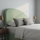 Ver imagem 1 de Cabeceira de Cama Box Estofada 120 Cm Viúva Decoração Serena Organico Curva Boucle