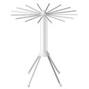 Ver imagem 1 de Varal Chao Retratil 2 Andares Robo 360 Graus Portatil Rodinhas Gancho Suporte Arara Cabide Seca Toal