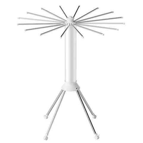 Varal Chao Retratil 2 Andares Robo 360 Graus Portatil Rodinhas Gancho Suporte Arara Cabide Seca Toal