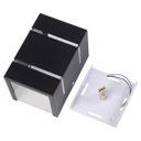 Ver imagem 2 de ARANDELA KATARINA 10cm 2 FAIXOS DE LUZ:preto