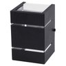 ARANDELA KATARINA 10cm 2 FAIXOS DE LUZ:preto - 1