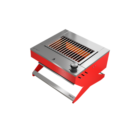 Churrasqueira a Gas Dxx200 Dinoxx Grelha Uruguaia - Gás Glp - Vermelha