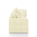 Ver imagem 6 de Sofá Curvo Decorativo Kimiko 307cm 3 Lugares Sala de Estar com Chaise Bouclê Off White G52 - Gran Be