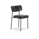 Ver imagem 2 de Kit 2 Cadeiras de Jantar Stela Couríssimo Preto - Vallisa Decor