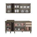 Ver imagem 3 de Cozinha Completa Connect 8 Portas 2 Gavetas 100% Mdf Duna/cristal - Henn
