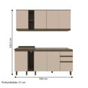 Ver imagem 4 de Cozinha Completa Connect 8 Portas 2 Gavetas 100% Mdf Duna/cristal - Henn