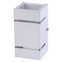 Ver imagem 2 de Arandela Katarina 8cm Parede/muro 2 Faxos de Luz 2 Frisos:branco