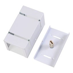 Arandela Katarina 8cm parede/muro 2 faxos de luz 2 frisos:branco - 4