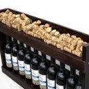 Ver imagem 2 de Adega Delenha Madeira Maciça Porta Rolhas E Taças Nogueira