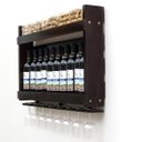 Ver imagem 1 de Adega Delenha Madeira Maciça Porta Rolhas E Taças Nogueira