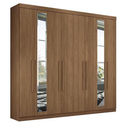 Guarda Roupa Casal Master New 8.4 8 Portas Jatobá com Espelho - Santos Andirá - 1