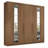 Guarda Roupa Casal Master New 8.4 8 Portas Jatobá com Espelho - Santos Andirá - 1