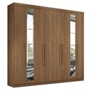Ver imagem 1 de Guarda Roupa Casal Master New 8.4 8 Portas Jatobá com Espelho - Santos Andirá