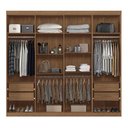 Ver imagem 3 de Guarda Roupa Casal Master New 8.4 8 Portas Jatobá com Espelho - Santos Andirá