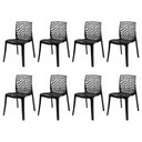 Ver imagem 2 de Kit 8 Cadeiras Gruvyer Empilhável Sala Jantar - Seat&co