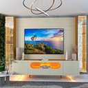 Ver imagem 1 de Rack com Painel para TV até 84 Polegadas com LED 100% MDF 293CMX238CM 1 Gaveta 4 Portas Luminare Nobre