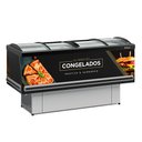 Ver imagem 1 de Ilha Expositor p/ Congelados e Resfriados GESV-190CPR Plus Preta Vidro Curvo Deslizante Gelopar